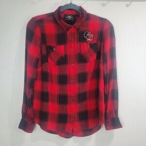 Harley-Davidson World Famous Plaid Long Sleeve Shirt small